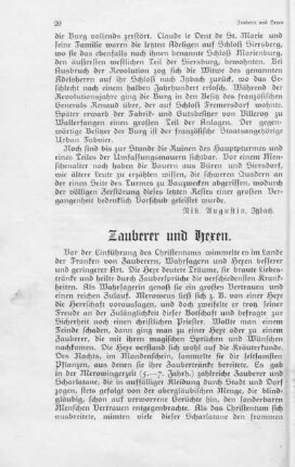 Zauberer und Hexen.