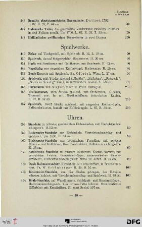 Spielwerke (Nr. 449-457)
