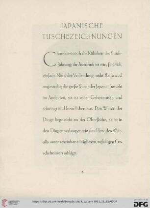 Japanische Tuschezeichnungen