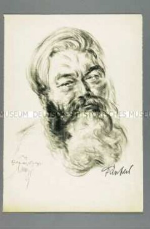 Bildnis des Dichters Theodor Däubler (2)