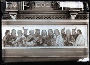 Kirche; Predella, spätgotisch, zwölf Apostel