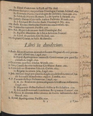 Libri in duodecimo.