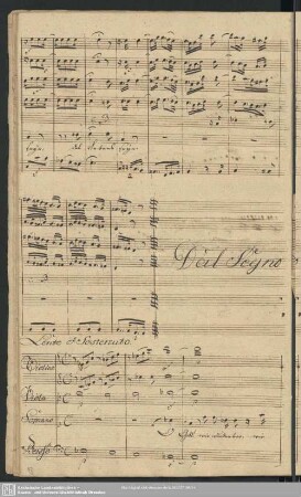 [Kürzungen Nr.4, angeheftet über S. 13 "Del Segno"]