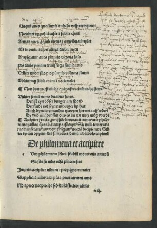De philomena et accipitre