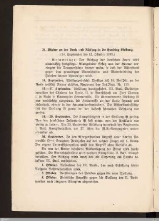 21. Wieder an der Vesle und Rückzug in die Hunding-Stellung