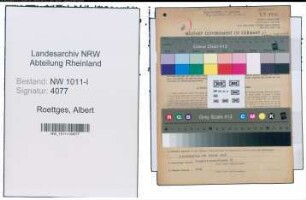 Entnazifizierung Albert Roettges , geb. 11.04.1896 (Betriebsleiter)