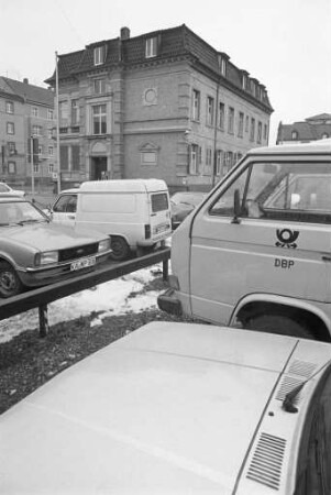 Bestrebungen zum Erhalt der ehemaligen Villa des Großherzoglichen Hoffärbers Eduard Carl Printz im Zusammenhang mit der Erweiterung des Bahnhofpostamtes auf dem posteigenen Gelände an der Ettlinger Straße