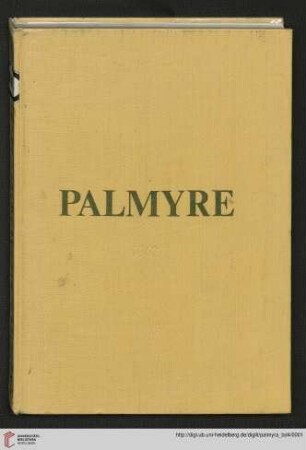 Band 4: Palmyre: fouilles polonaises: Fouilles polonaises 1962