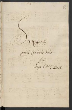 Sonaten; cemb; d-Moll; H 38; Wq 62.4