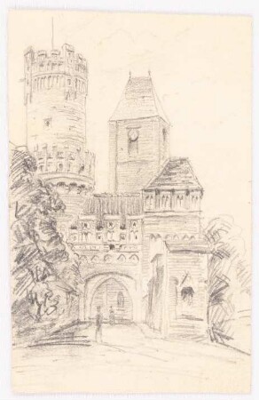 Neustädter Tor, Tangermünde: Perspektivische Ansicht