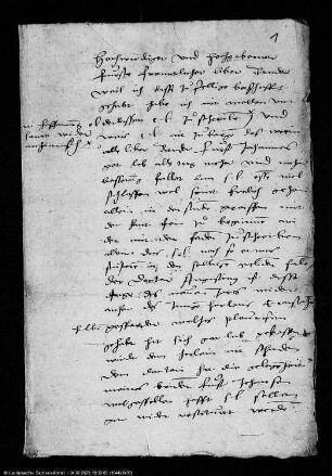 Joachim an Fürst Georg III., seinen Bruder