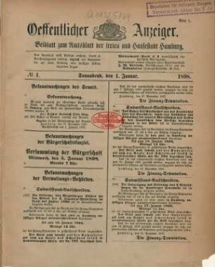 1. Januar-31. März 1898 = No. 1-76