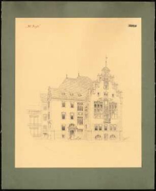 Herrenhaus: Perspektivische Ansicht