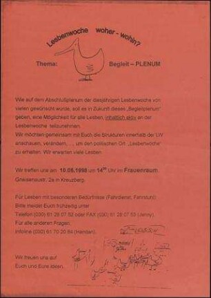 Lesbenwoche Woher - wohin