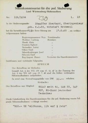 Stauffer, Eberhard
