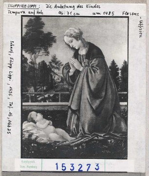Filippino Lippi: Die Anbetung des Kindes. Florenz, Uffizien