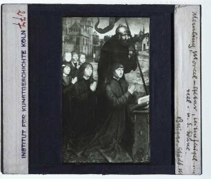 Memling, Moreel-Triptychon m. Hl. Christopherus (Brügge GM 0000.GRO0091.I-0095.I) : Linker Seitenflügel