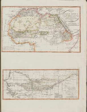 Karte 45: Mungo Park's Marche Route von Pisania bis an den Gambia Fluss nach Silla am Fluss Joliba oder Niger
