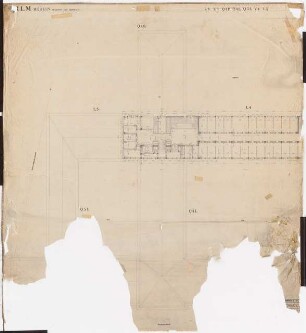 Reichsluftfahrtministerium, Berlin: Teilgrundriss L4/L5/Q4/Q5/V4/V5 1:100 (DG)