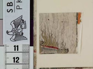 Zwei Schiffbrüchige werden von einem Drachen angegriffen