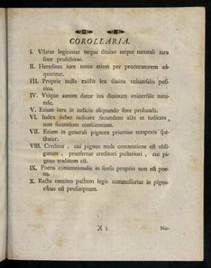 3r-4v, Corollaria; Nobilissimo ac Ornatissimo ...