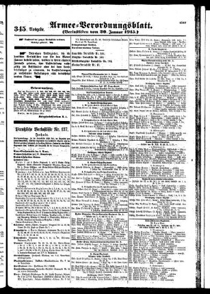 345.Ausgabe. Samstag, 30. Januar 1915
