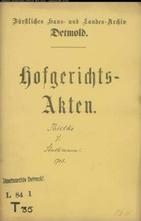 Thielke, Johann, Krüger zu Heiden gegen Bartold Stuckmann zu Aspe und dessen Bürgen Bernd Gelhaus, jetzt Fellingsiek - Schuldforderung