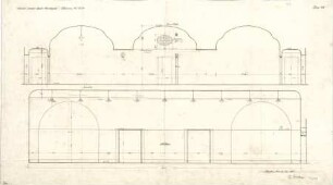 Fischer, Theodor; Stuttgart; Kunstausstellungsgebäude - Räume 115, 117 u. 90 (Schnitte)