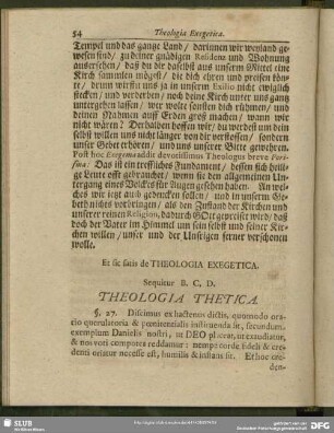 Theologia Thetica