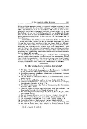 Zur evangelisch-sozialen Bewegung