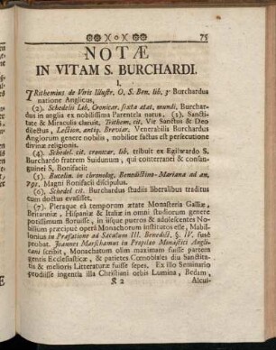 Notæ in Vitam S. Burchardi.