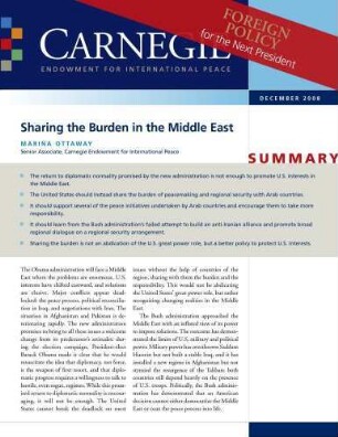 Sharing the burden in the Middle East