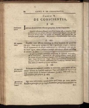 Caput V. De Conscientia
