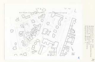 Volksbildungs- und Jugendzentrum, Berlin-Zehlendorf (Diplomarbeit bei Peter Poelzig): Lageplan 1:500