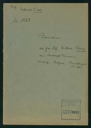 König, Herbert * 12.12.1912
