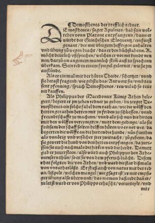 Demosthenes der trefflich redner.