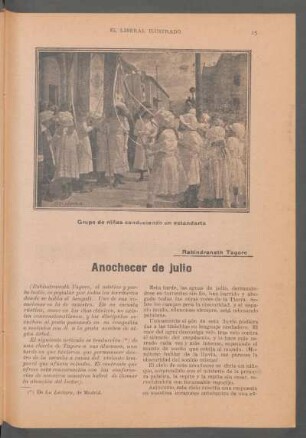 Anochecer de julio : [Traducción]