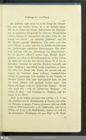 Anfänge der Heilkunst