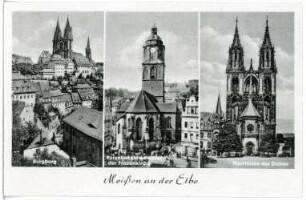 Meißen. Burgberg,Altstadt, Dom, Frauenkirche