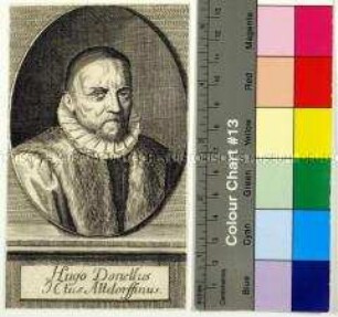 Porträt des französischen Juristen Hugues Doneau