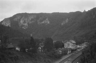 Beim Bahnhof : Das Donautal beim Bahnhof in Beuron