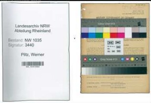 Entnazifizierung Werner Piltz , geb. 15.11.1900 ()