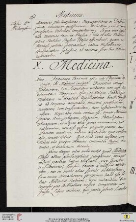 X. Medicina
