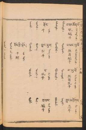 Ihan i hacin = Üker-ün jüil = 牛類