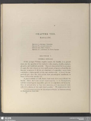 Chapter VIII. Basalts