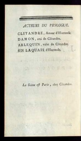 Acteurs du Prologue.