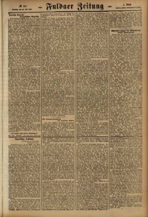 Zweite Ausgabe vom Samstag, den 10. Juli 1915.