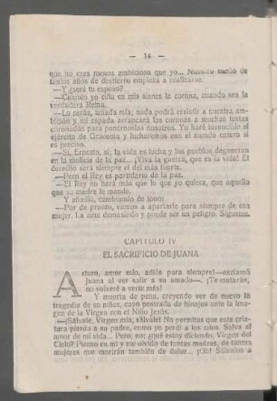 Capítulo IV - El sacrificio de Juana