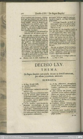 Decisio LXV. De stupro simplici cum puella decem ac dimidii annorum, per actum proximum, attentato