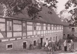 Ziegenhain b. Lommatzsch. Mühle / Fachwerkbau.